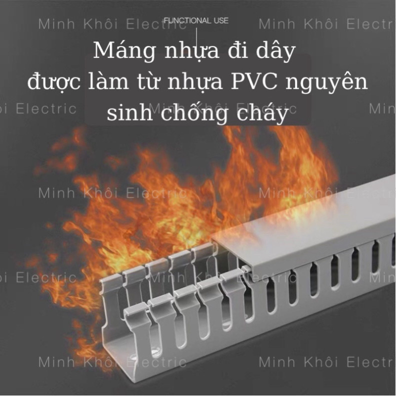 Máng nhựa đi dây điện có nắp trong tủ điện ,thanh máng nhựa lắp tủ điện Cao Cấp