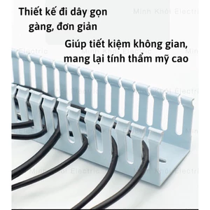 Máng nhựa đi dây điện có nắp trong tủ điện ,thanh máng nhựa lắp tủ điện Cao Cấp