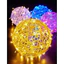 Đèn Led Cầu Mây Trang Trí Nhà Cửa, đèn led trang trí cầu tròn nhiều màu noel, lễ hội Cao Cấp