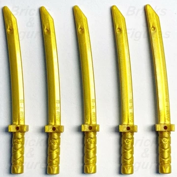 [5 Cái] LEGO Kiếm Katana Trong Ninjago Dài 4,5cm Dành Cho Nhân Vật LEGO Minifigures, KHÔNG dùng cho người thật ngoài đời