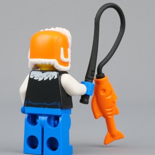 Nhân Vật LEGO Minifigures Ông Lão Đội Mũ Lông Ushanka & Con Cá Vàng ...