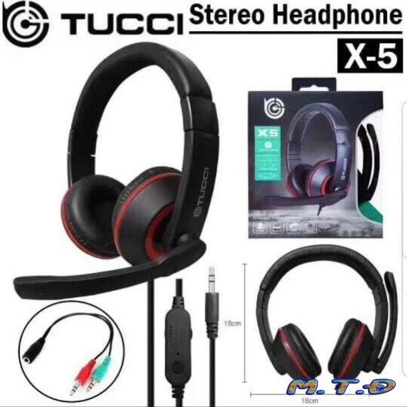 Tai Nghe Gaming Chụp Tai Có Mic Máy Vi Tính Laptop TUCCI X5 Headphone ...