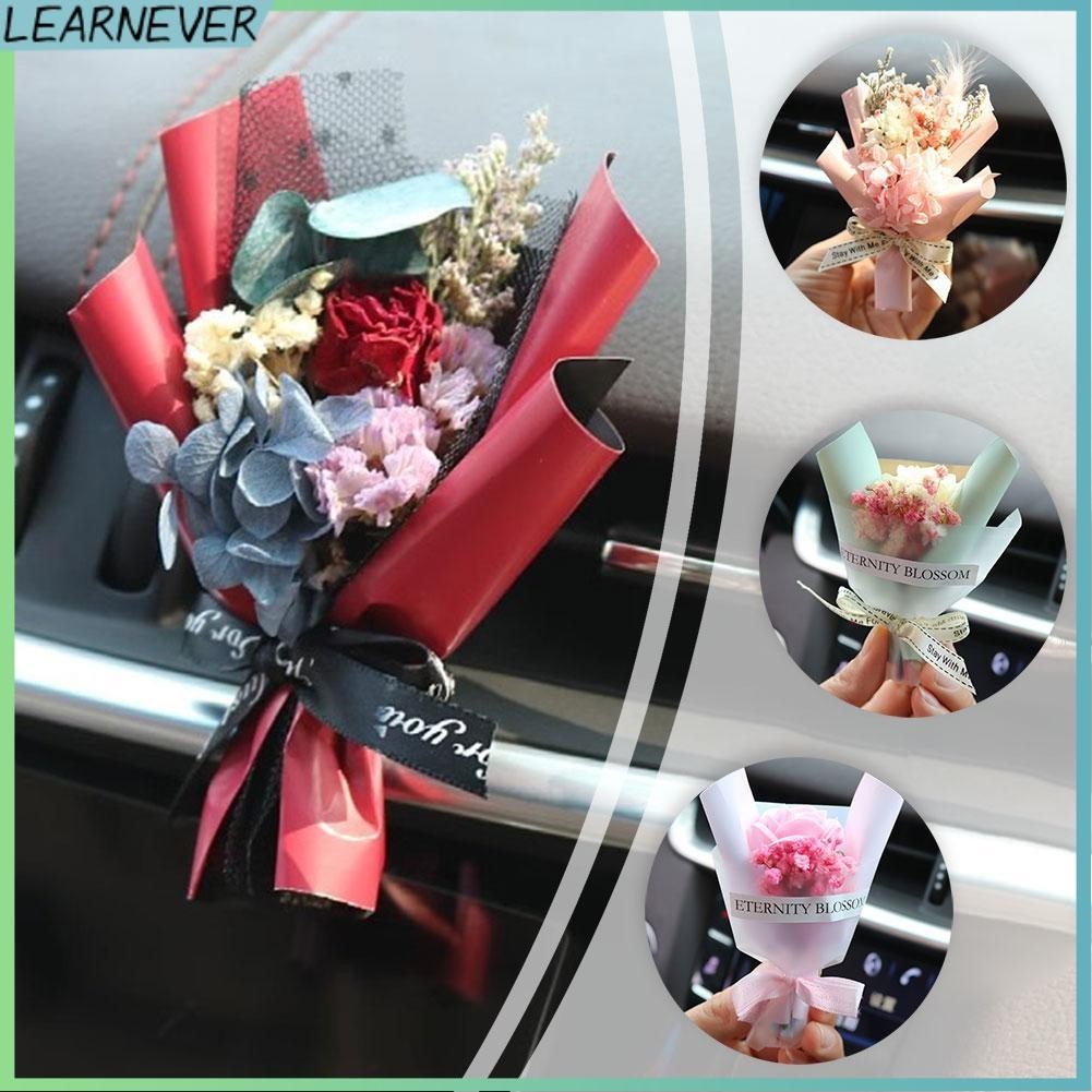 LEARNEVER Kẹp Khuếch Tán Nước Hoa Gắn Điều Hòa Xe Hơi