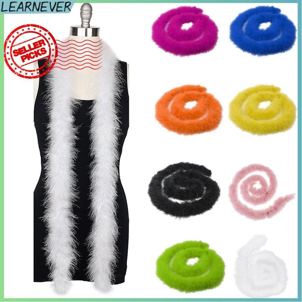 LEARNEVER Dây lông vũ dài 2m dùng trang trí tiệc phong cách UK dài 2m