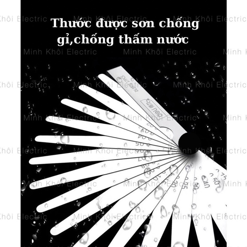 Bộ thước căn lá Asaki, thước nhét, thước đo khe hở Asaki, thước lá chỉnh cò Xupap, bộ chỉnh cò và thuoc lá canh khe hở C