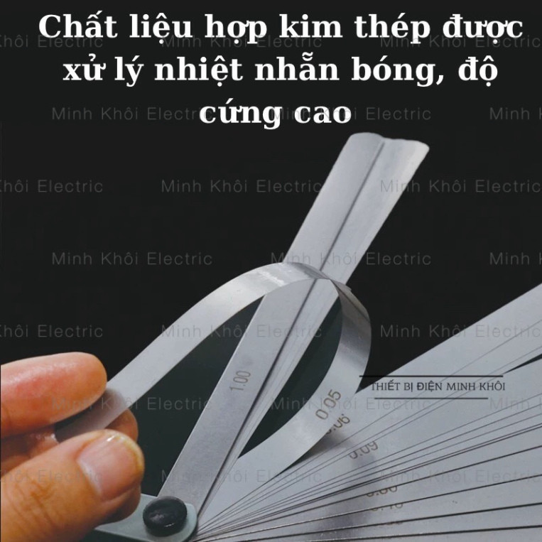 Bộ thước căn lá Asaki, thước nhét, thước đo khe hở Asaki, thước lá chỉnh cò Xupap, bộ chỉnh cò và thuoc lá canh khe hở C