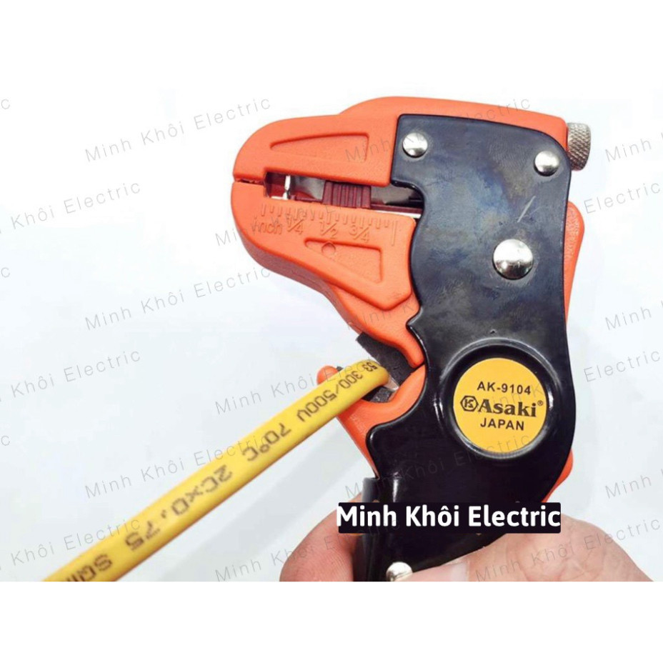 Kìm tuốt dây điện mỏ quạ Asaki AK-9104, kềm tuốt dây mỏ vịt, kìm tuốt dây điện ngang, kìm cắt dây Cao Cấp
