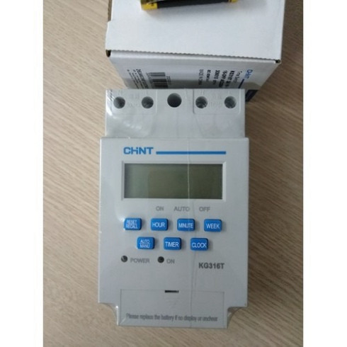 Bộ hẹn giờ thông minh, công tắc hẹn giờ KG316T Chint, timer hẹn giờ điện tử CHINT, rơ le thời gian kg316t Cao Cấp