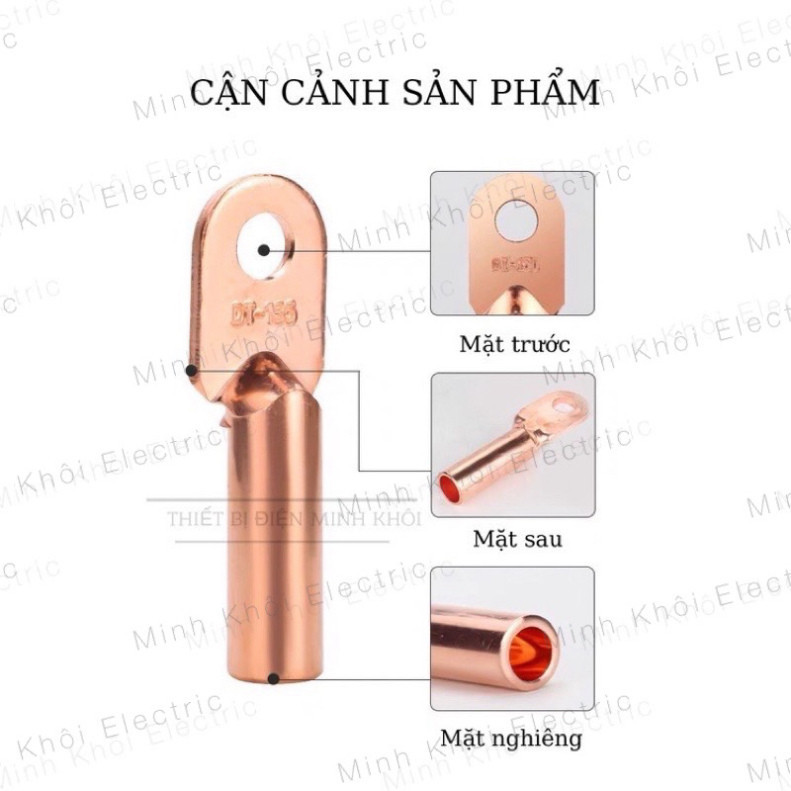 Đầu Cos Đồng Đỏ Đúc, đầu cos đồng đúc, cốt trần, cốt dài tròn Cao Cấp