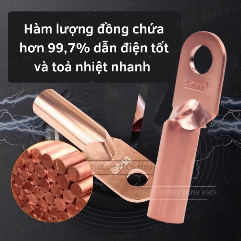 Đầu Cos Đồng Đỏ Đúc, đầu cos đồng đúc, cốt trần, cốt dài tròn Cao Cấp