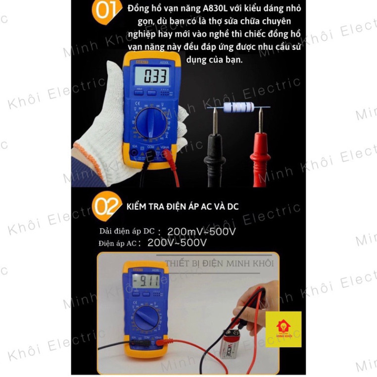 Đồng hồ vạn năng kỹ thuật số Digitel Multimeter A830L, đồng hồ điện tử,máy đo vạn năng, đo điện,đồng hồ đa năng,đồng hồ