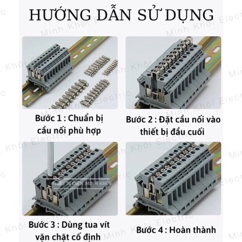 Thanh Cầu Nối Giữa FBI,thanh nối cầu đấu dây, cầu đấu terminal vặn vít, thanh lược jfb Cao Cấp