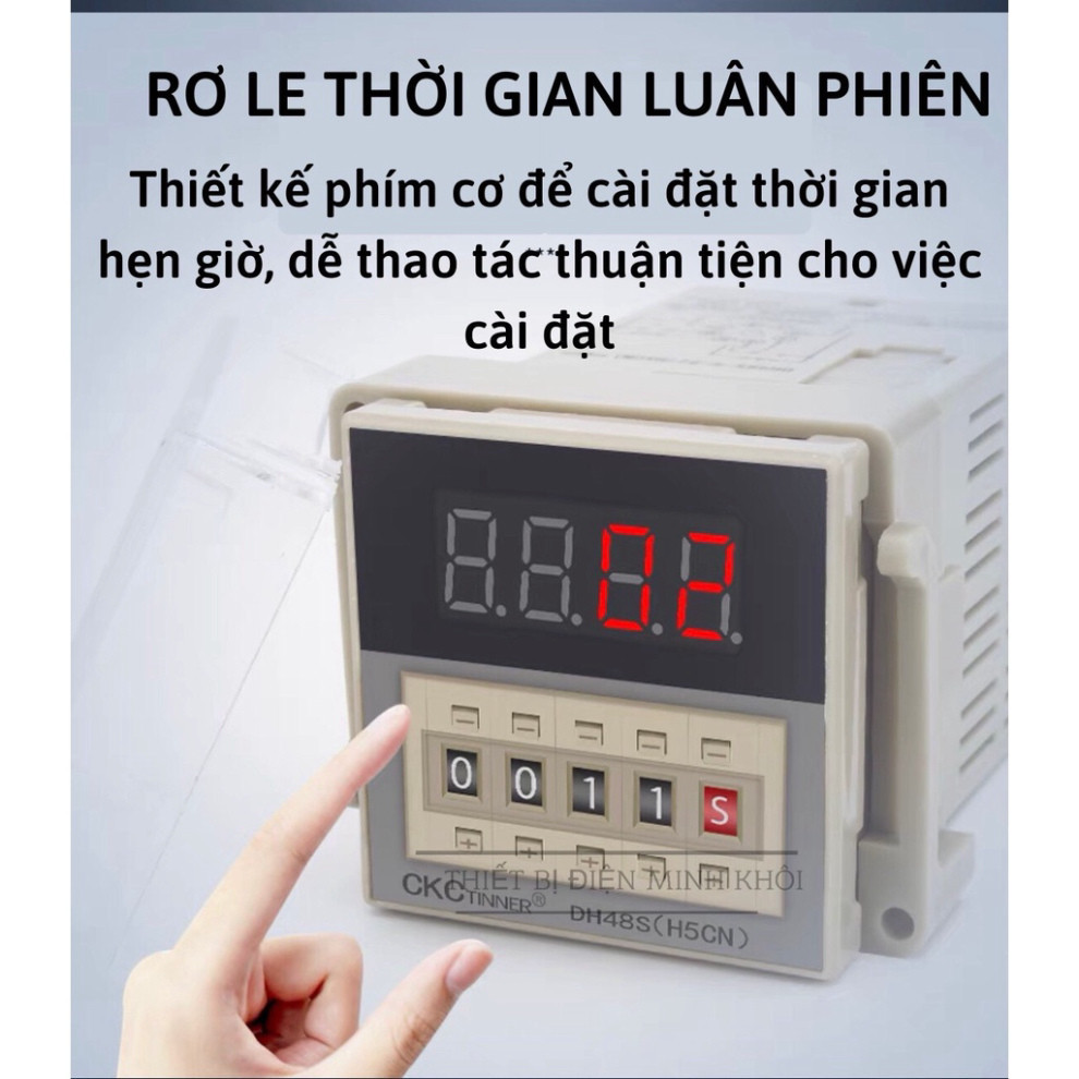 rơ le thời gian omron DH48S-S 220V, đồng hồ rơ le thời gian DH48S-1Z, timer omron DH48S-2Z,relay thời gian Cao Cấp