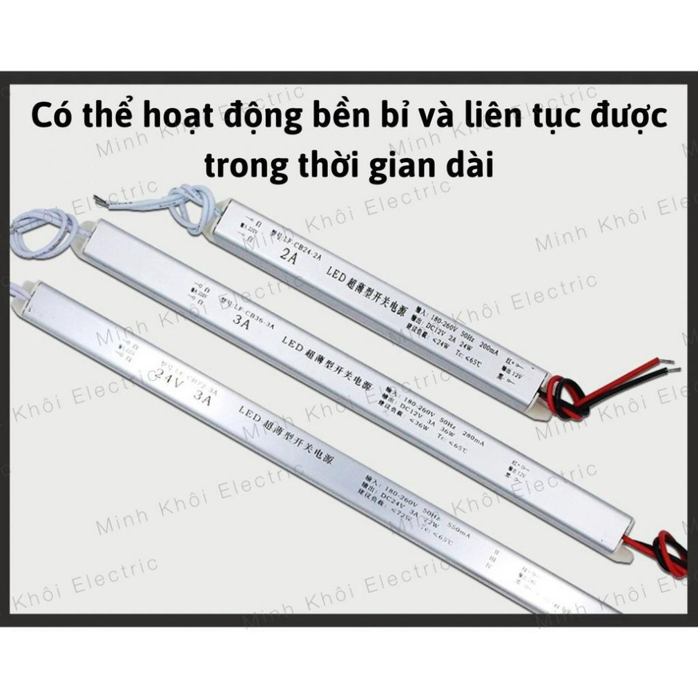 Nguồn Led đũa, nguồn đũa led 12v 2A, 3A,5A,12A hàng chất lượng, nguồn đèn led đũa Cao Cấp