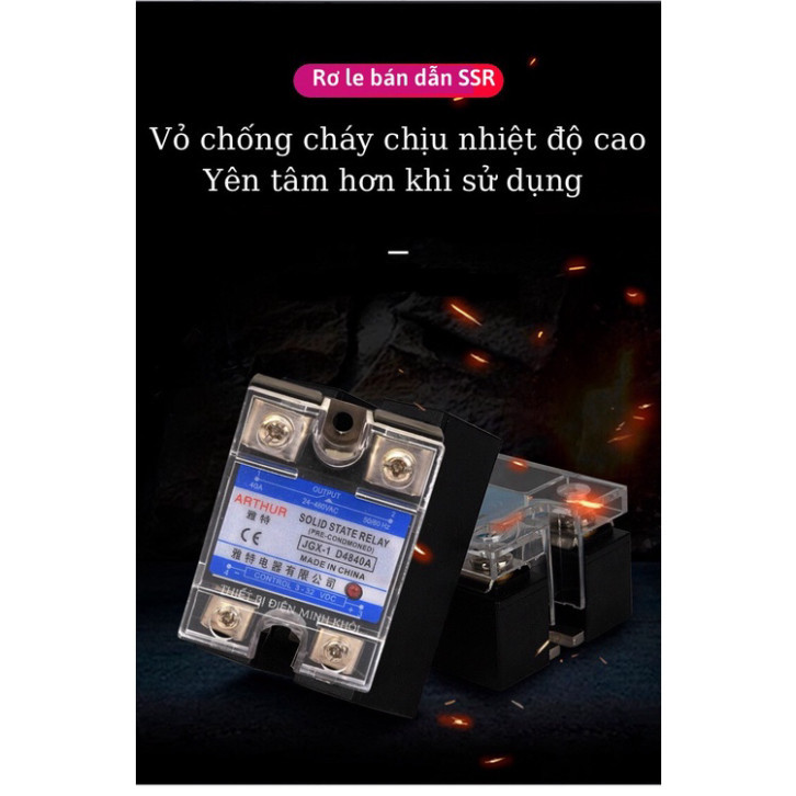 Rơ le bán dẫn Arthur JGX-40A,JGX-100A, relay bán dẫn, relay rắn, solid state Cao Cấp