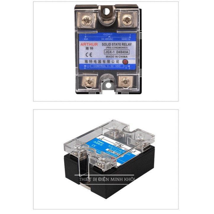 Rơ le bán dẫn Arthur JGX-40A,JGX-100A, relay bán dẫn, relay rắn, solid state Cao Cấp