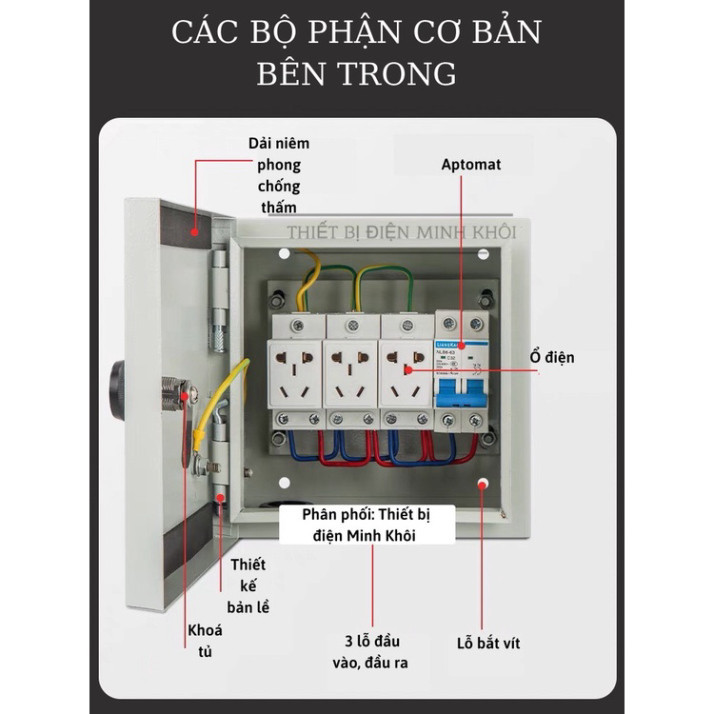Vỏ Tủ Điện Nhựa Chống Nước Đủ Loại, tủ điện công nghiệp Cao Cấp