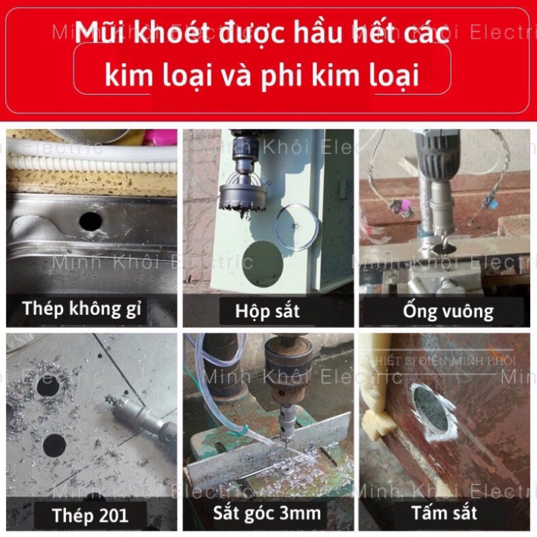 mũi khoét lỗ giá rẻ, mũi khoét sắt đủ loại Cao Cấp