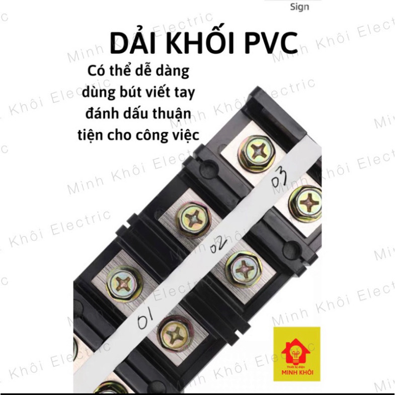cầu đấu điện domino đủ kích thước, cầu đấu dây điện, cầu đấu terminal block Cao Cấp
