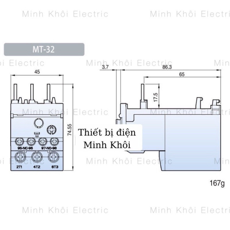 Rơ le nhiệt LS ,relay nhiệt MT-32, rơ le nhiệt cho khởi động từ, contactor Cao Cấp