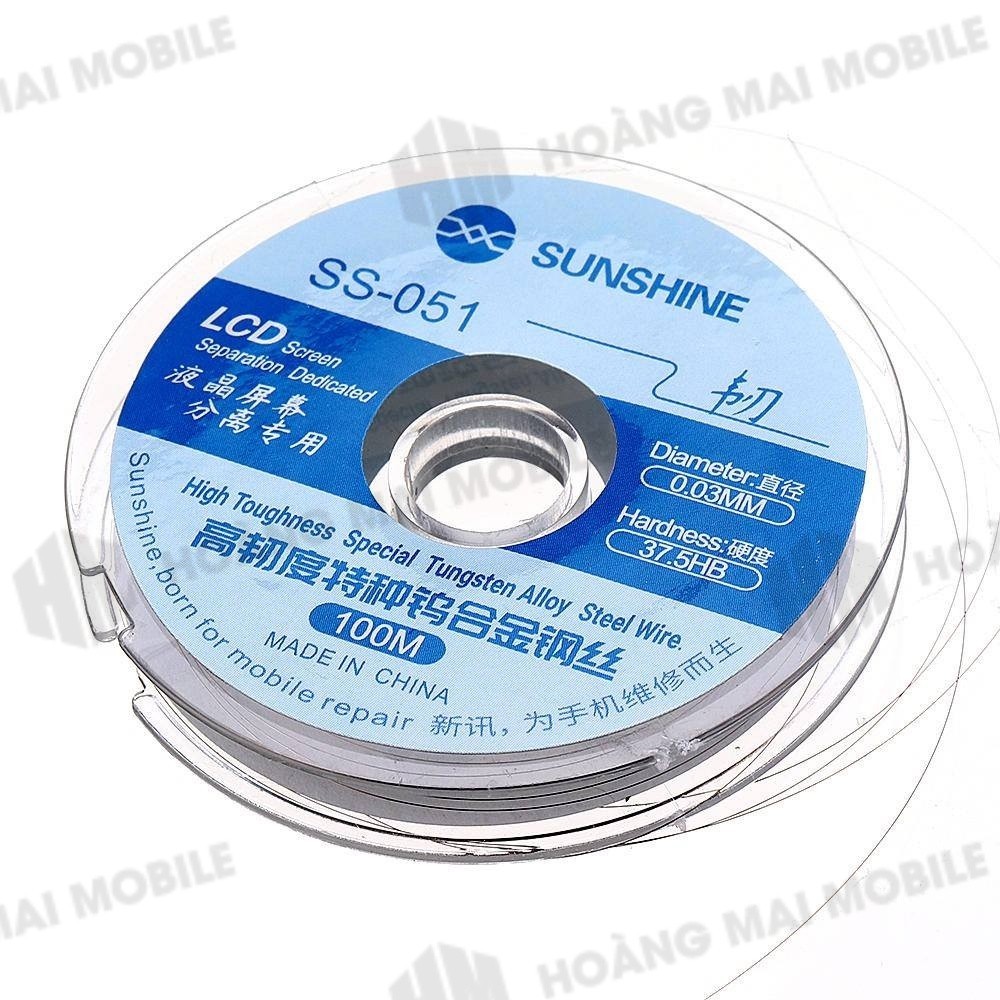 Dây cắt kính SUNSHINE SS-051 dài 100m, đường kính lõi 0.03mm (10 cuộn)