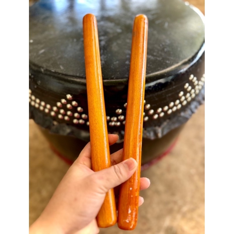 Dùi trống lân gỗ dỗi dài 34cm ( 1 cặp ) | Shopee Việt Nam