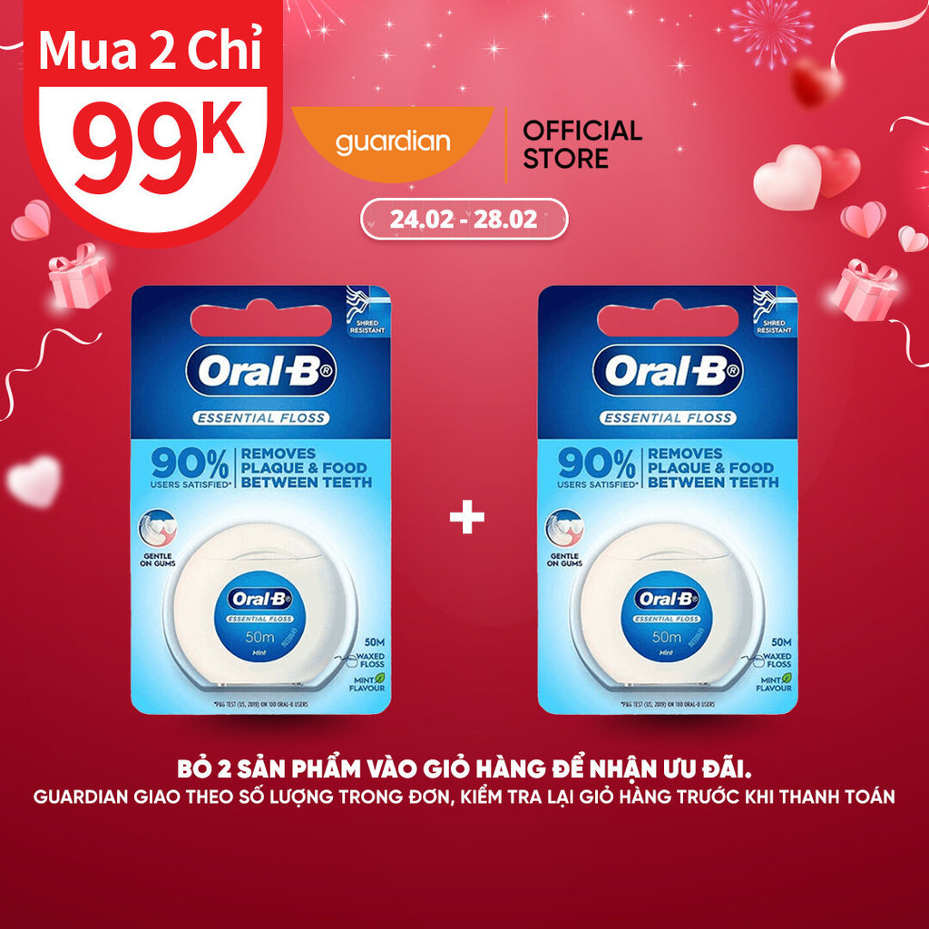 Chỉ Nha Khoa Floss Essential Oral-B 50M | Shopee Việt Nam