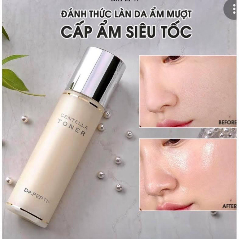 Nước Hoa Hồng Dưỡng Da Căng Bóng Dr.Pepti Centella Toner Ex 180ml