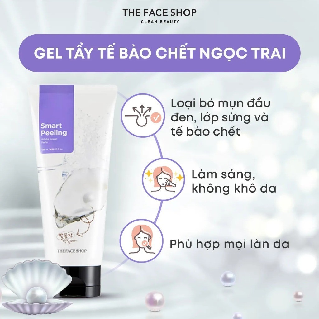 Ảnh Combo 2 Mặt Nạ Kỳ THE FACE SHOP Smart Peeling White Jewel 120ml 3