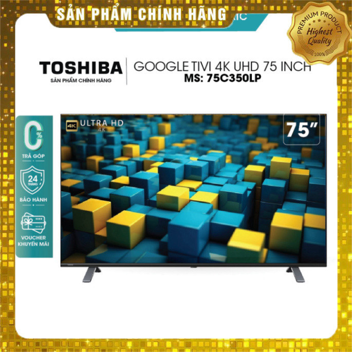 Smart TV TOSHIBA Google LED 4K UHD tràn viền 75'' 75C350LP - tìm tòi ...