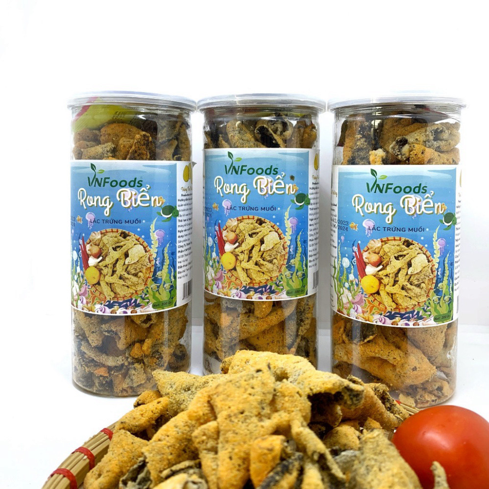 Rong Biển Sấy Giòn Lắc Trứng Muối 200Gr VNFoods