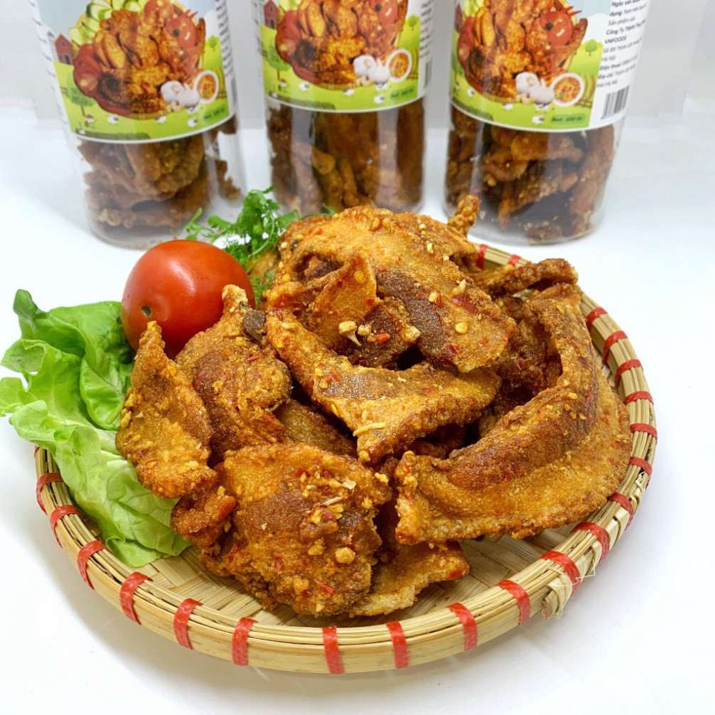 Ba Rọi Mắm Tỏi 250Gr Ba Rọi Chiên Mắm Tỏi VNFoods