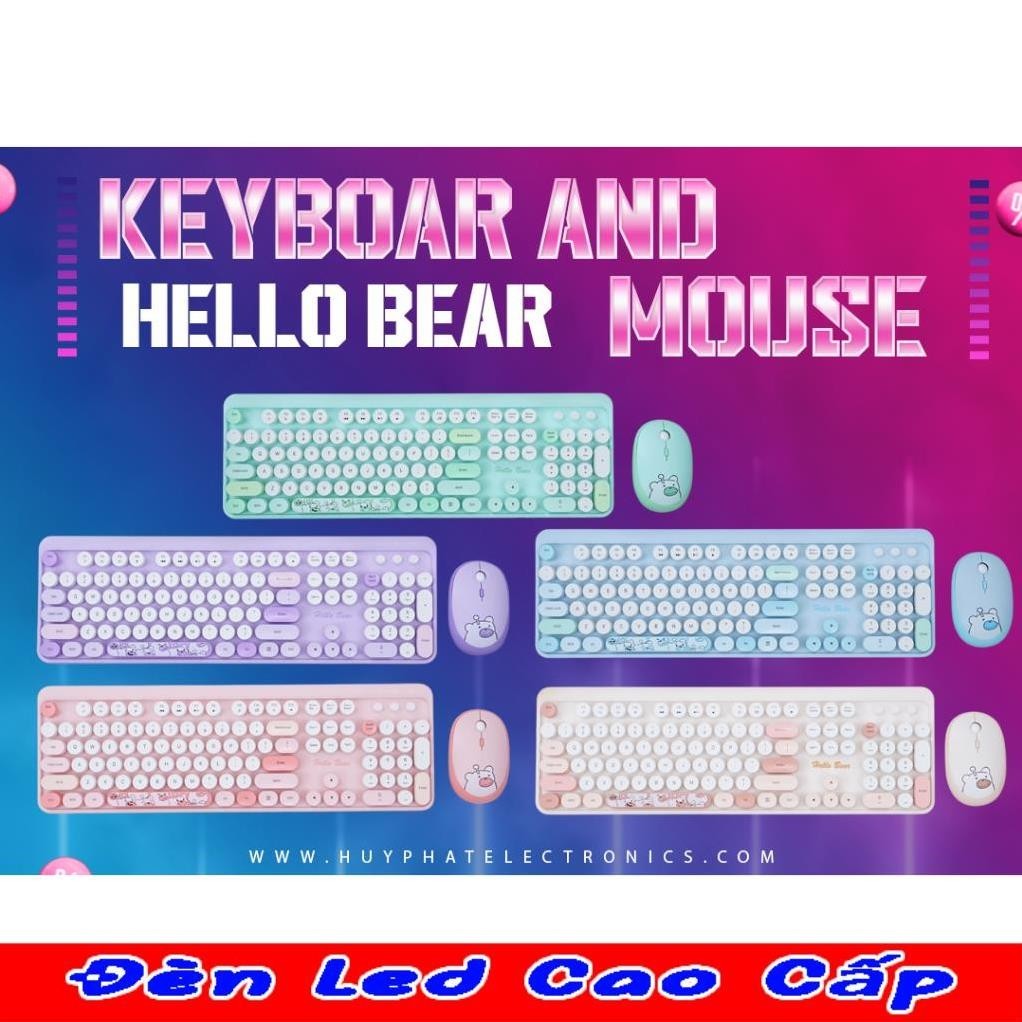 Combo Phím Và Chuột Không Dây Mofii Hello Bear Geezer Bảo Hành 6 Tháng Shopee Việt Nam 1179