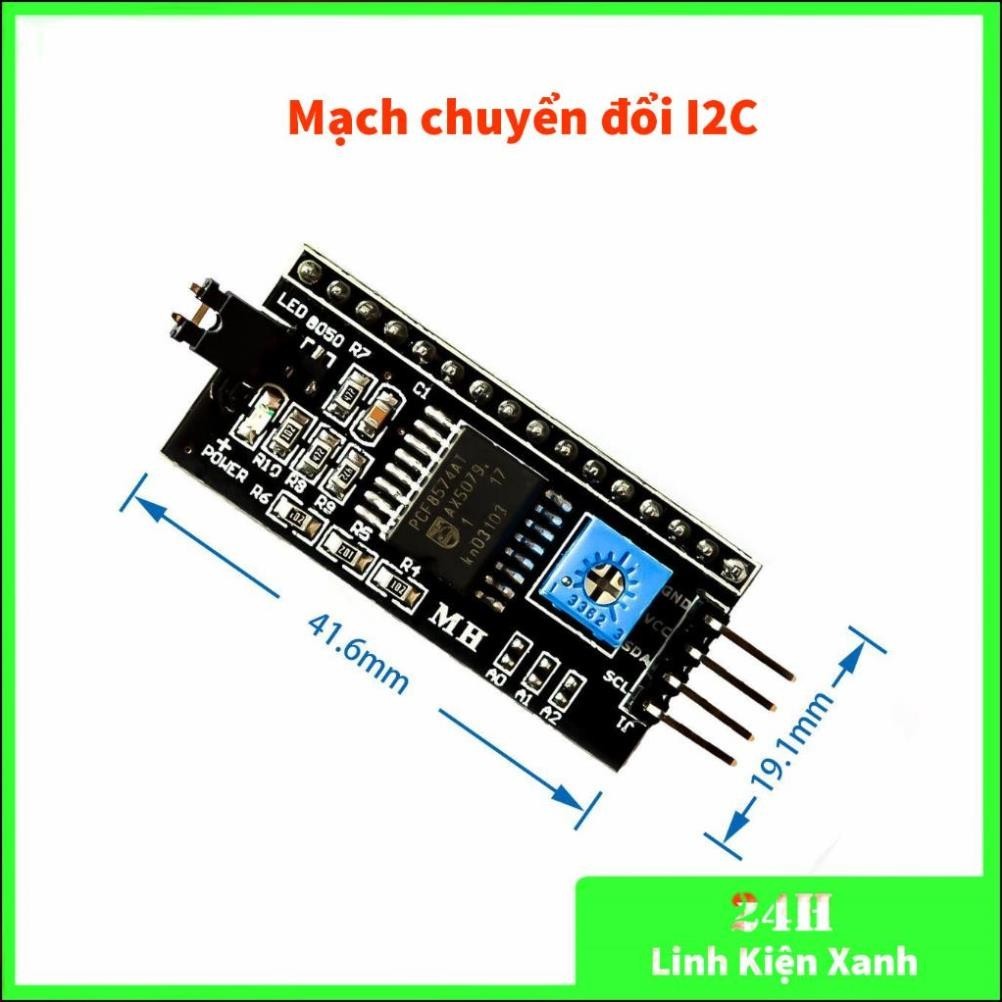 Mạch Chuyển Đổi Giao Tiếp I2C Cho LCD1602 / LCD2004, MẠCH I2C | Shopee ...