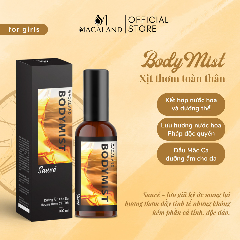 Ảnh Body Mist MACALAND hương Sauve 35ml/100ml hương thơm trái cây hoa cỏ dễ chịu 2