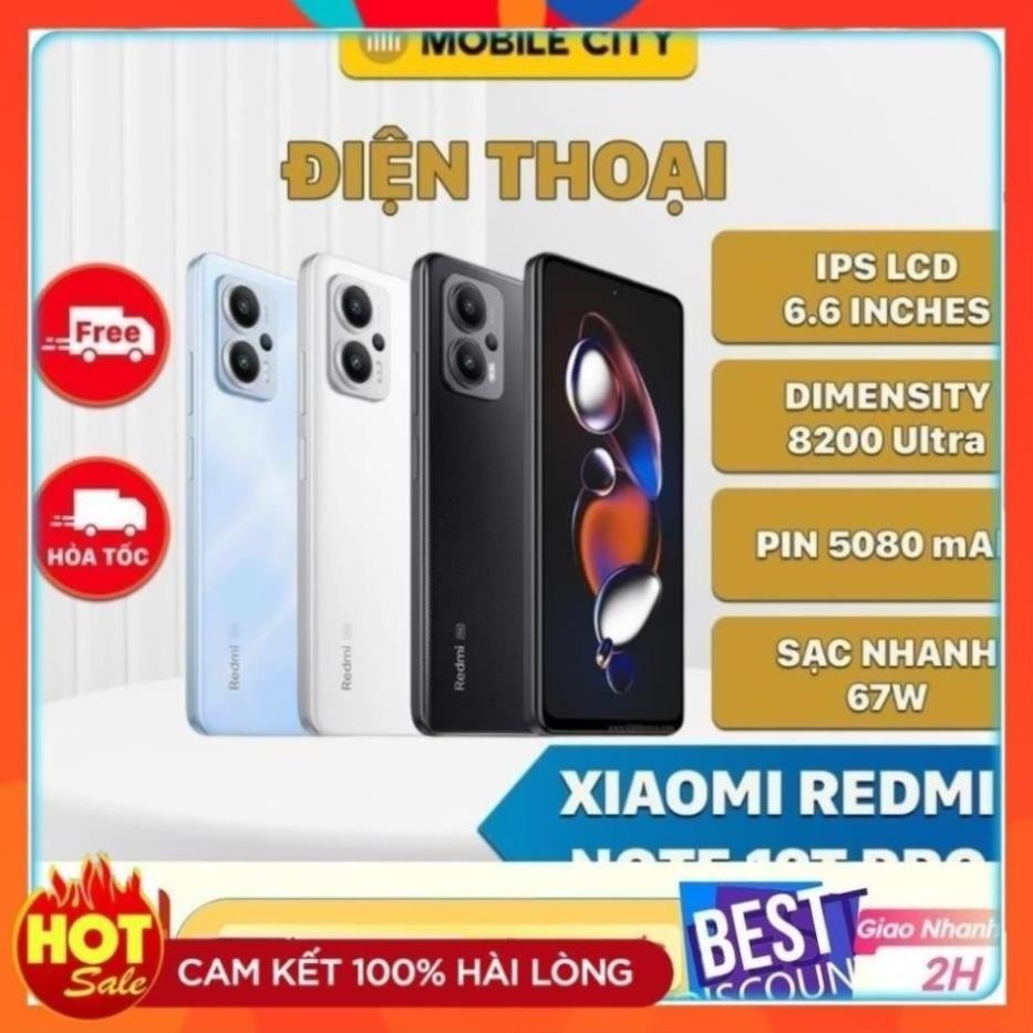 Điện thoại Xiaomi Redmi Note 12T Pro 5G (Bảo Hành 18 Tháng Nguồn Và Màn ...