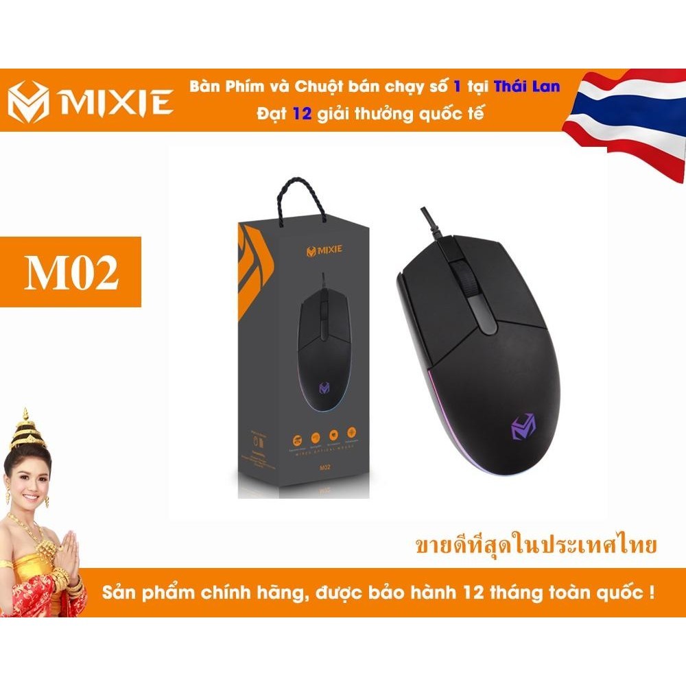 CHUỘT USB MIXIE M02 CÓ 3 PHÍM BẤM - CHÍNH HÃNG | Shopee Việt Nam