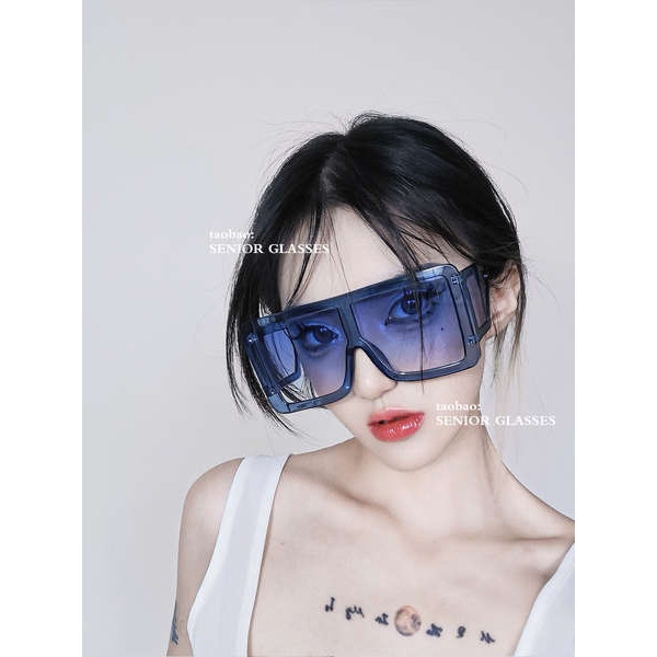 Kính râm gọng vuông oversized cao cấp Y2K tương lai ,mặt tròn ,to ,đồ ...