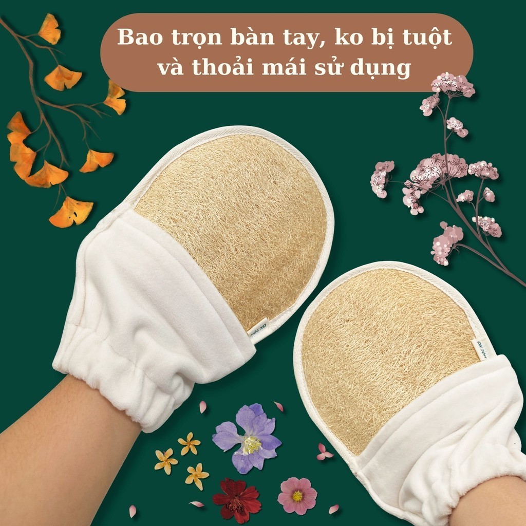 Bông Tắm Xơ Mướp, Bao Tay Tắm, Túi Tắm Xơ Mướp, Sơ Mướp Tự Nhiên Xuất Khẩu