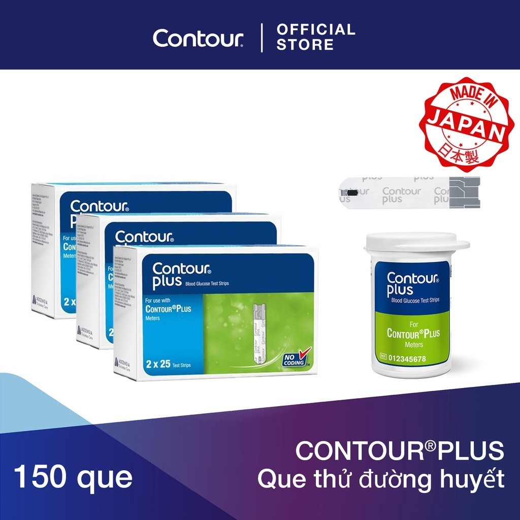 Que thử đường huyết CONTOUR PLUS (150/ hộp) | Shopee Việt Nam