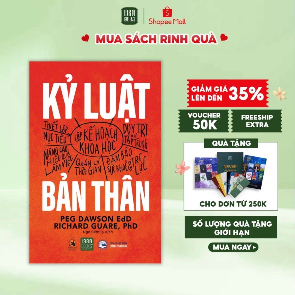 Sách - Kỷ luật bản thân -  Peg Dawson & Richard Guare (1980 Books Store)