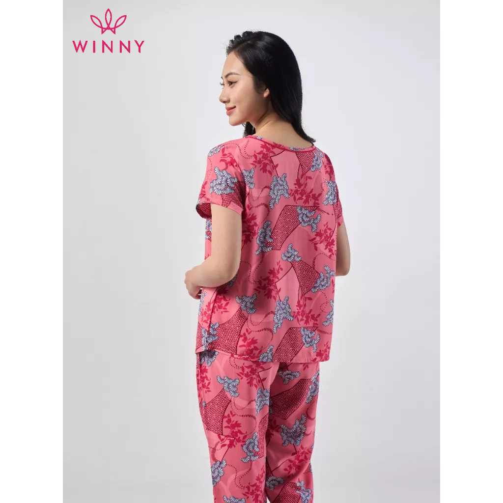 Ảnh Bộ mặc nhà cộc tay quần ngố Winny 2MNLA23034N 4
