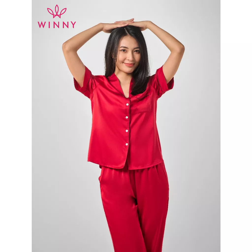Ảnh Bộ mặc nhà cộc tay quần dài Winny 1MNSA23138D 3