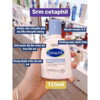 sữa rửa mặt Cetaphil giúp làm sạch mụn, an toàn cho da nhạy cảm