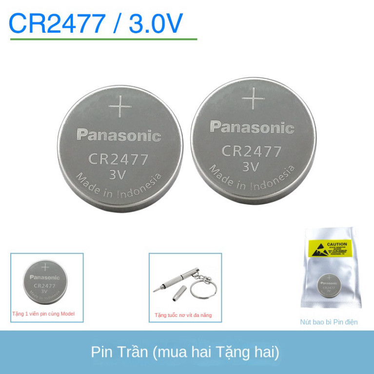 Panasonic Cr2477 Pin Nút Điện Tử Lithium 3V Nồi Cơm Điện Ngang | Shopee ...