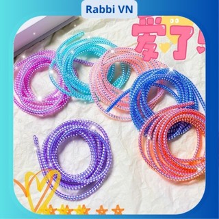 [Combo 2 dây] Dây Ngọc Kim Tuyến bảo vệ dây cáp sạc, tai nghe chống bẩn cao cấp dài 1,4m RABBI