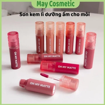 Son Oh my matte cloud mềm môi son kem lì dưỡng ẩm cho môi ( 2P original ) có 10 màu chính hãng nội địa Thái