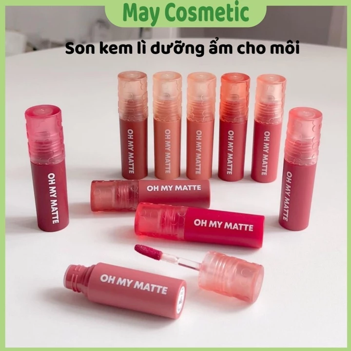 Son Oh my matte cloud mềm môi son kem lì dưỡng ẩm cho môi ( 2P original ) có 10 màu chính hãng nội địa Thái