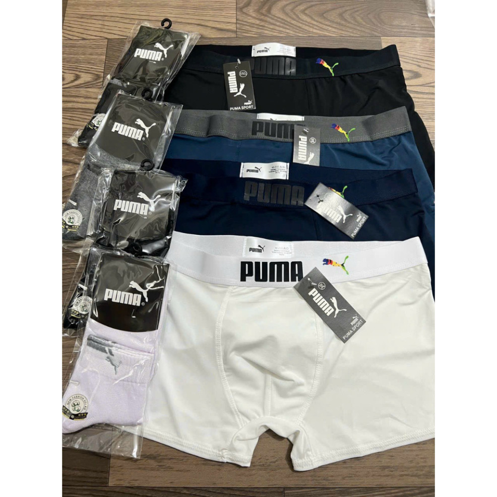 Quần Lót Nam [ COMBO 5C] boxer nam Pu thun lạnh thoáng khí co giãn 4 chiều set 5 màu