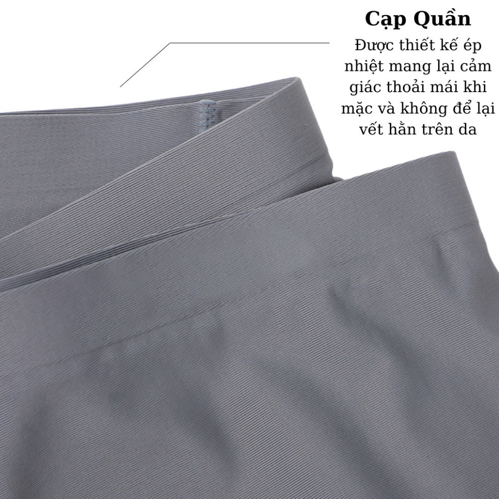 Quần Sịp Đùi Nam [ COMBO 3 ] Thun Lạnh, Cạp Nhỏ Vải Mềm Mịn, Không đường may, Co Dãn 4 Chiều SU01
